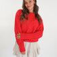 Braided Sweater Carlotta - Rot