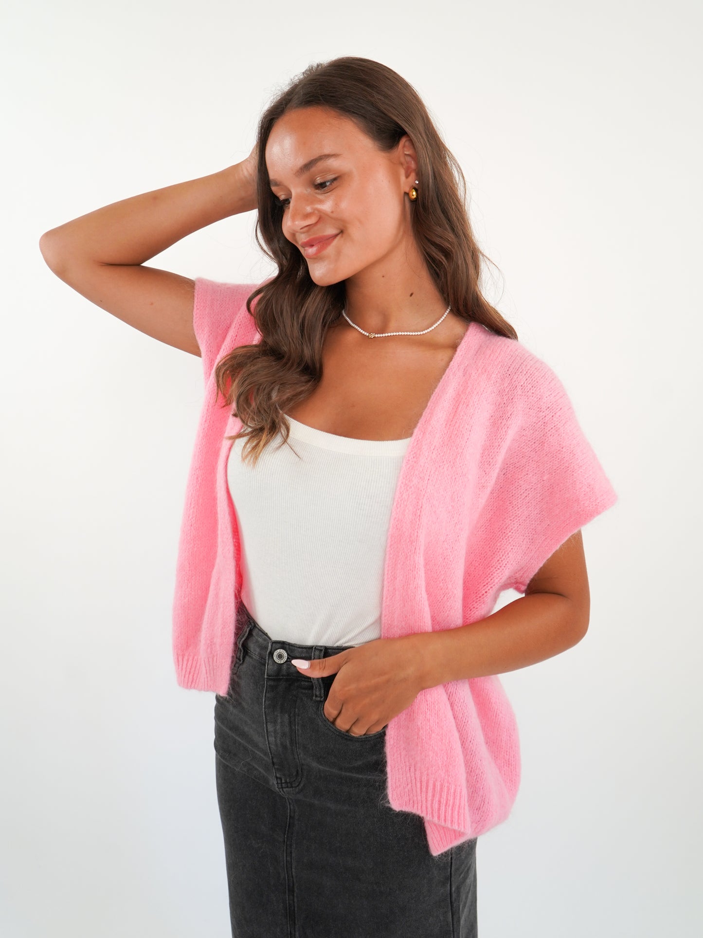 ZWEITELIEBE 820 Cardigan Weste Gloria - Pink Sky - vom Umtrausch ausgeschlossen