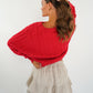 Braided Sweater Carlotta - Rot