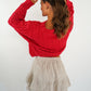 Braided Sweater Carlotta - Rot