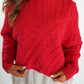 Braided Sweater Carlotta - Rot