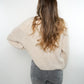 Zopfmuster Strickjacke Alexa - Creme