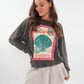 ZWEITELIEBE 880 La Dolce Vita Summer Sweatshirt - Washed Schwarz - vom Umtausch ausgeschlossen -