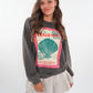 ZWEITELIEBE 880 La Dolce Vita Summer Sweatshirt - Washed Schwarz - vom Umtausch ausgeschlossen -