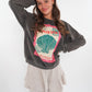 ZWEITELIEBE 880 La Dolce Vita Summer Sweatshirt - Washed Schwarz - vom Umtausch ausgeschlossen -