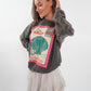 ZWEITELIEBE 880 La Dolce Vita Summer Sweatshirt - Washed Schwarz - vom Umtausch ausgeschlossen -