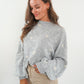 LUCKY DEAL 1221 Strick Sweater Herz - Grau - vom Umtausch ausgeschlossen  -