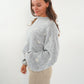 LUCKY DEAL 1221 Strick Sweater Herz - Grau - vom Umtausch ausgeschlossen  -