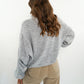 Strick Sweater Herz - Grau