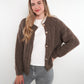 Zopfmuster Strickjacke Alexa - Braun