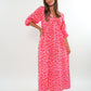 ZWEITELIEBE 451 Musselin Midikleid Milos - Leo Pink - vom Umtausch ausgeschlossen -