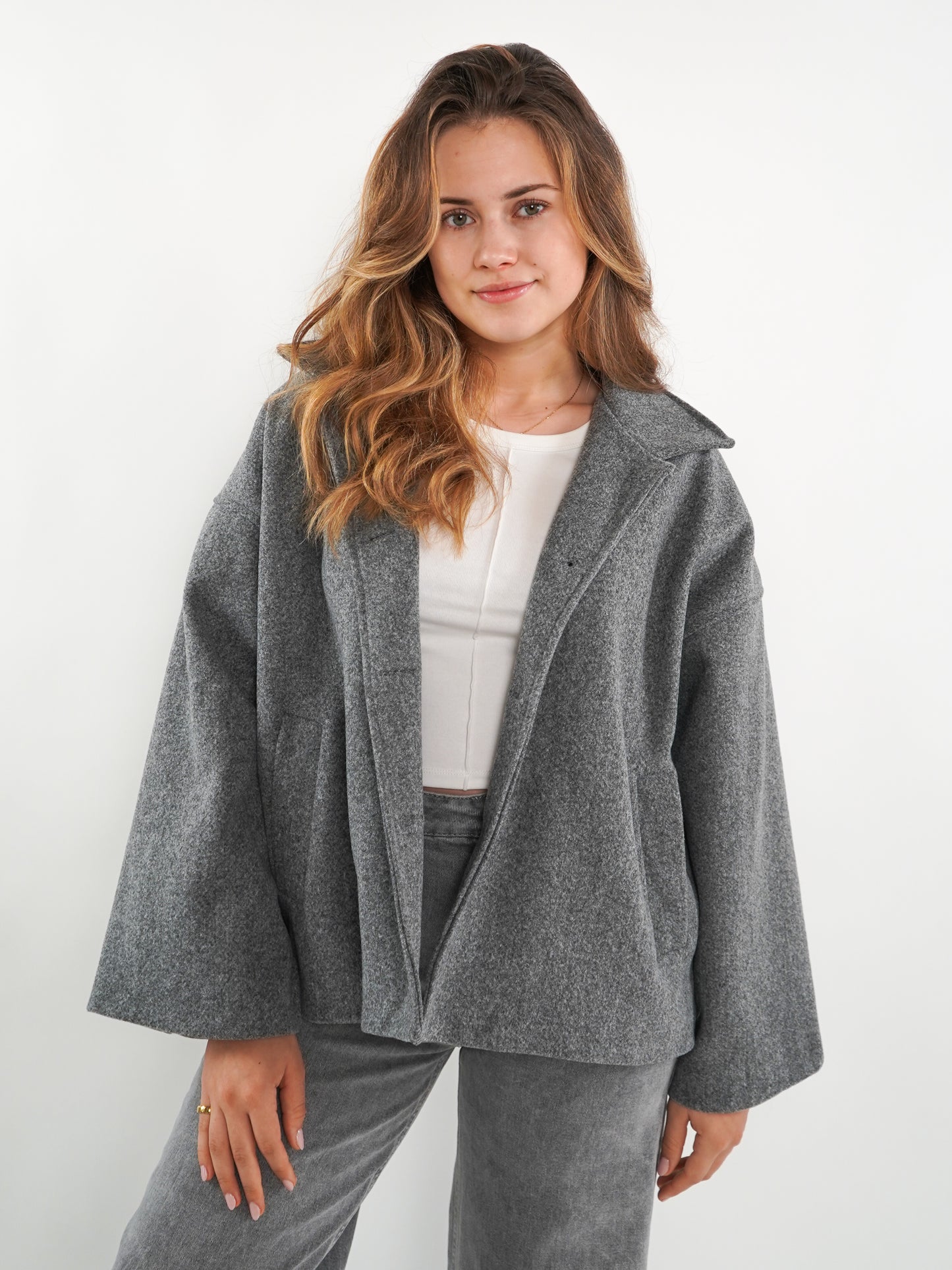 Basic Coat Nora - Grau