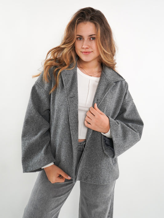 Basic Coat Nora - Grau