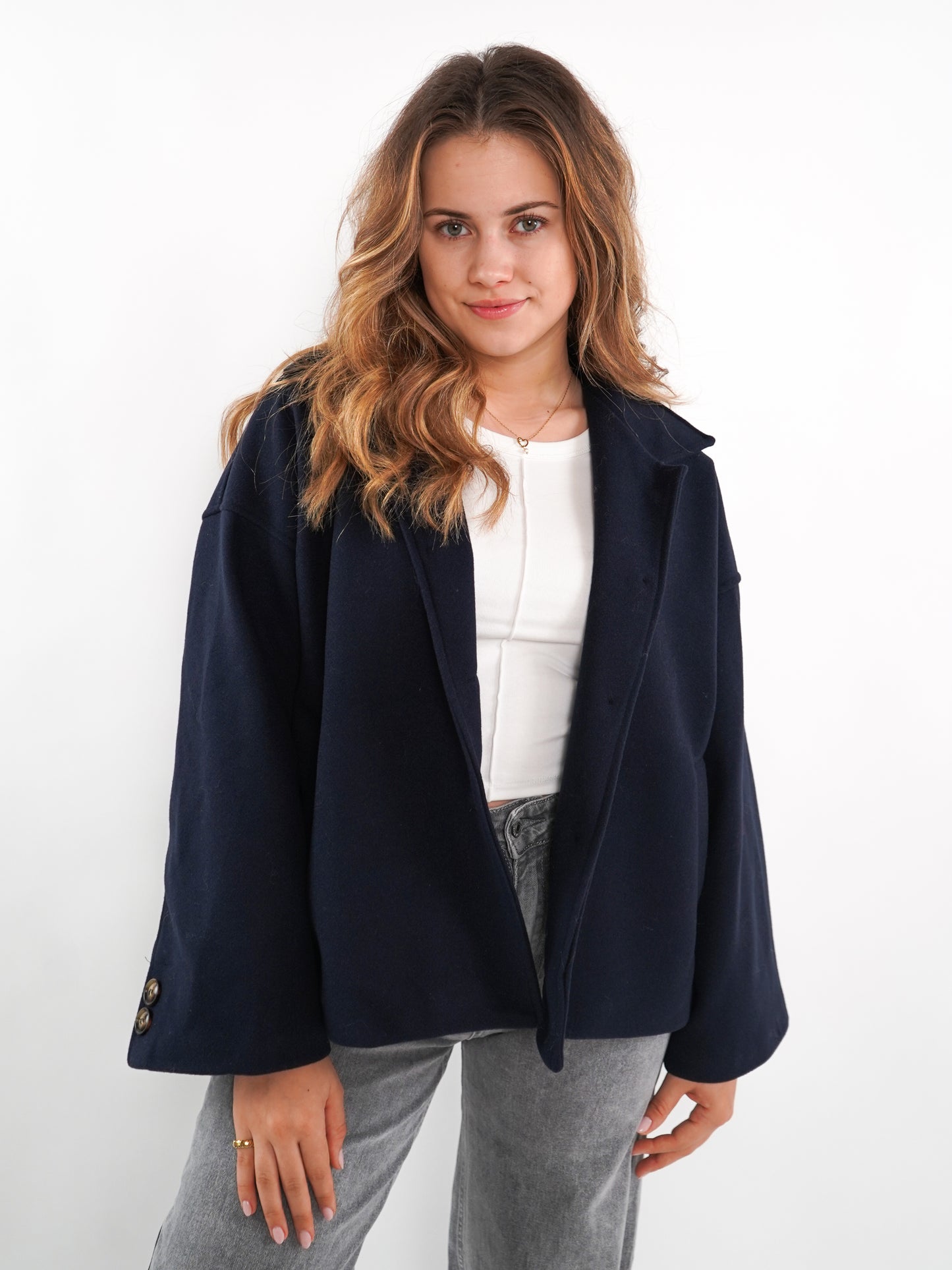 Basic Coat Nora - Nachtblau