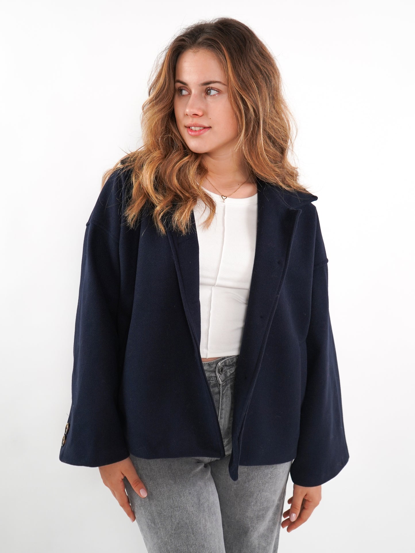 Basic Coat Nora - Nachtblau