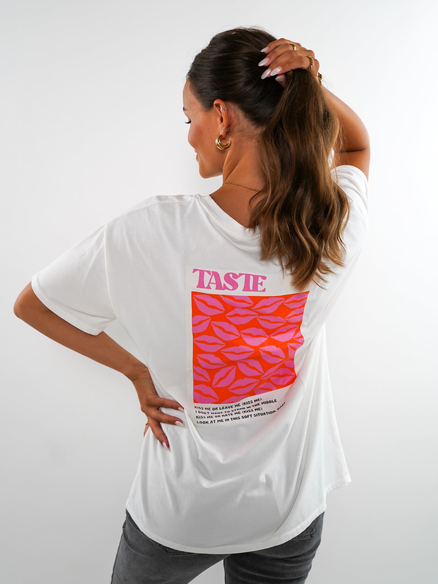 KISS ME T-Shirt - Weiß