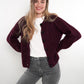 Strickjacke Ylva - Bordeaux