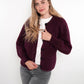 Strickjacke Ylva - Bordeaux