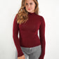 Essential Seamless high-neck Longsleeve - Dark Berry