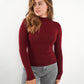 Essential Seamless high-neck Longsleeve - Dark Berry