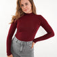 Essential Seamless high-neck Longsleeve - Dark Berry