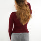 Essential Seamless high-neck Longsleeve - Dark Berry