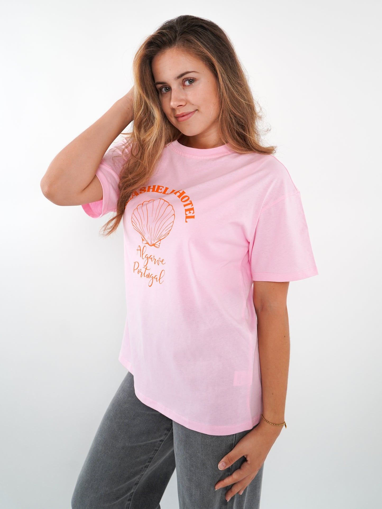 Seashell Hotel T-Shirt - Rosa