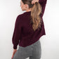 Strickjacke Ylva - Bordeaux