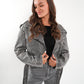 Wild Soul Leather Jacket - Washed Grau