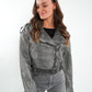 Wild Soul Leather Jacket - Washed Grau