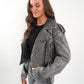 Wild Soul Leather Jacket - Washed Grau