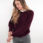 Strickjacke Ylva - Bordeaux