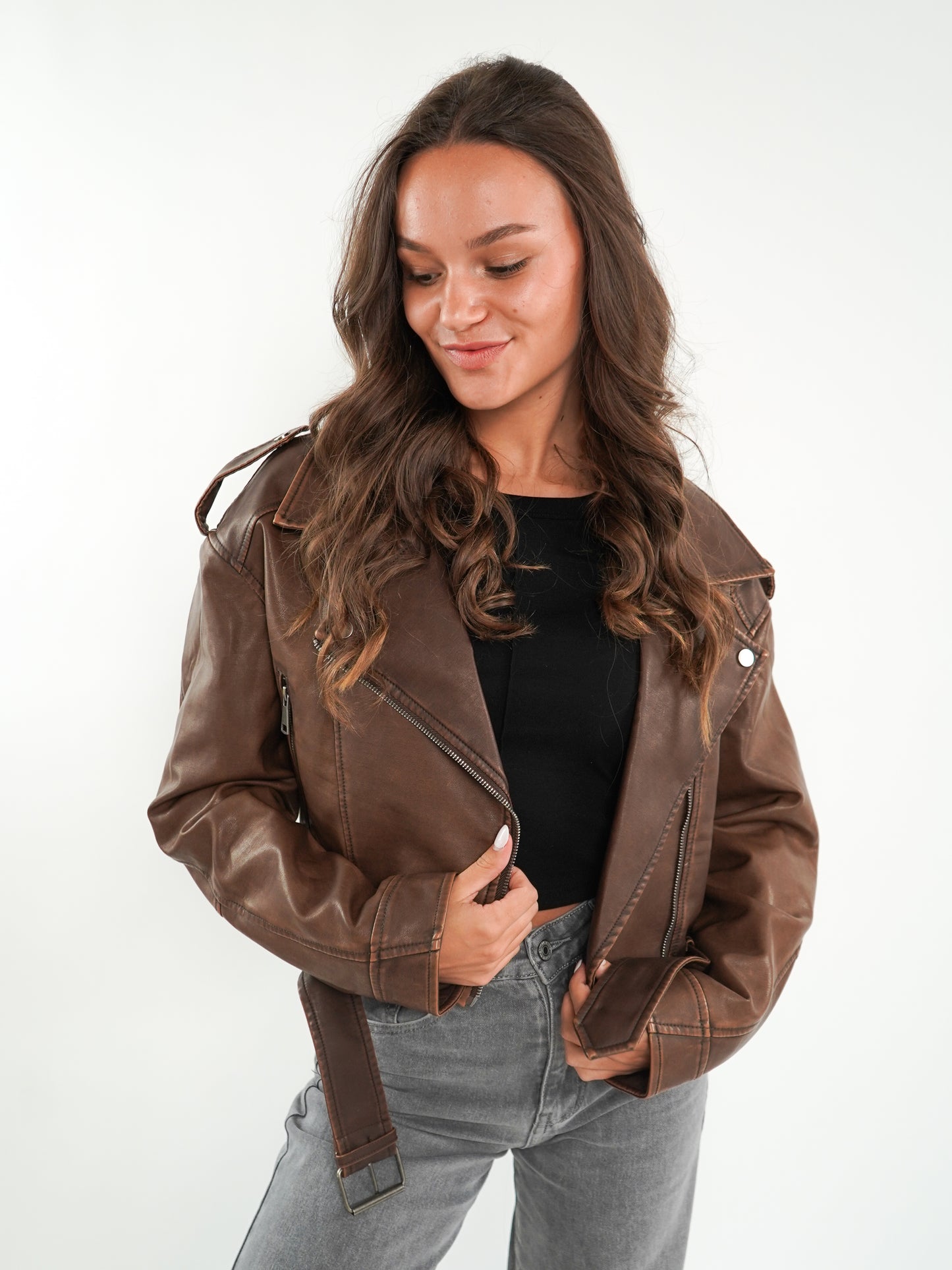 Wild Soul Leather Jacket - Braun