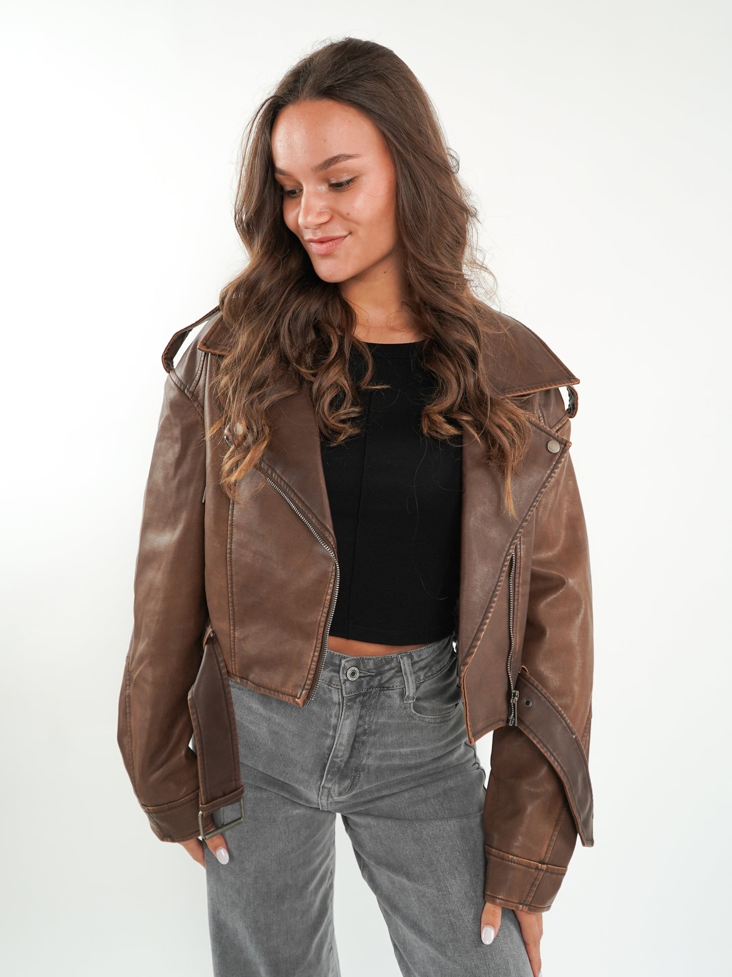 Wild Soul Leather Jacket - Braun