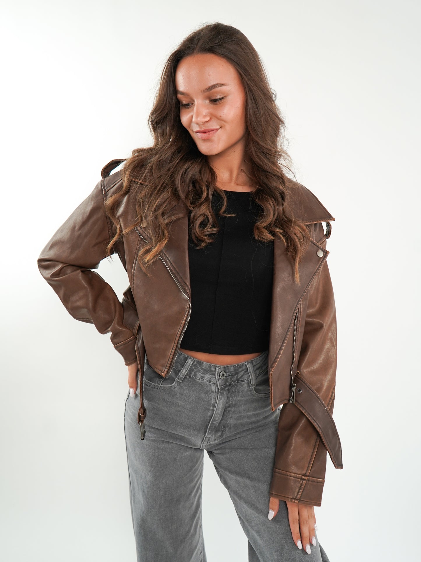 Wild Soul Leather Jacket - Braun