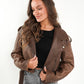 Wild Soul Leather Jacket - Braun