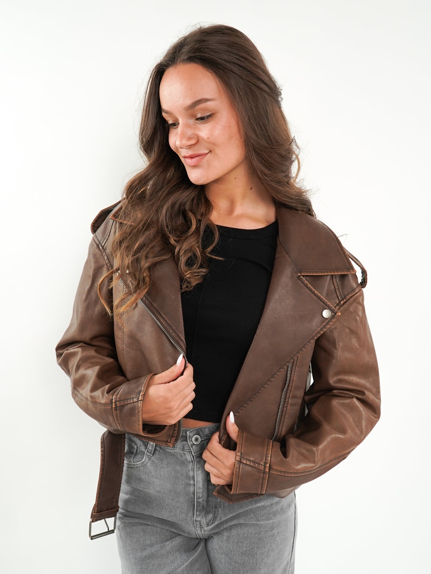 Wild Soul Leather Jacket - Braun