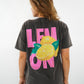 Lemon T-Shirt - Washed Schwarz