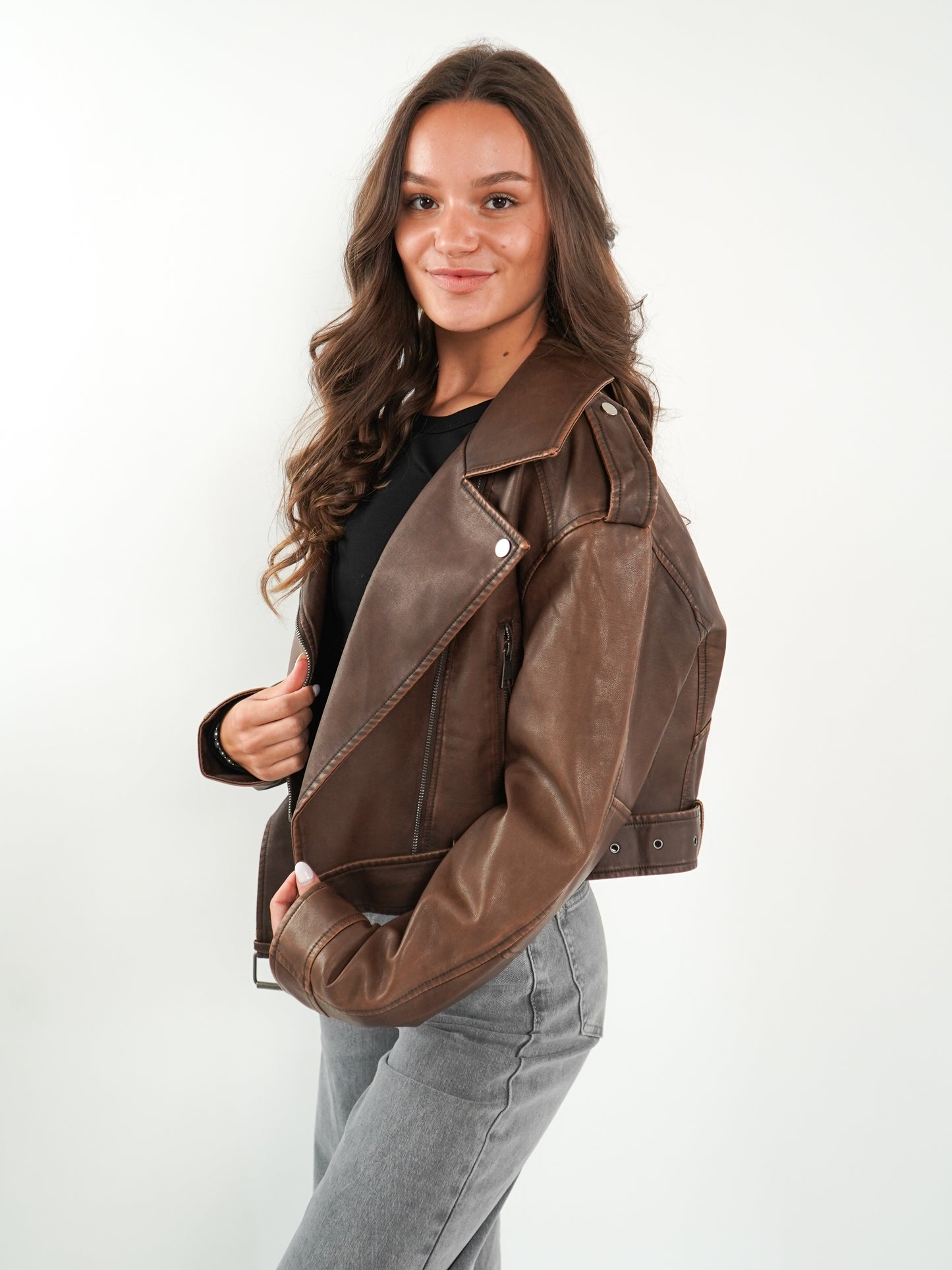 Wild Soul Leather Jacket - Braun