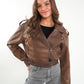 Wild Soul Leather Jacket - Braun