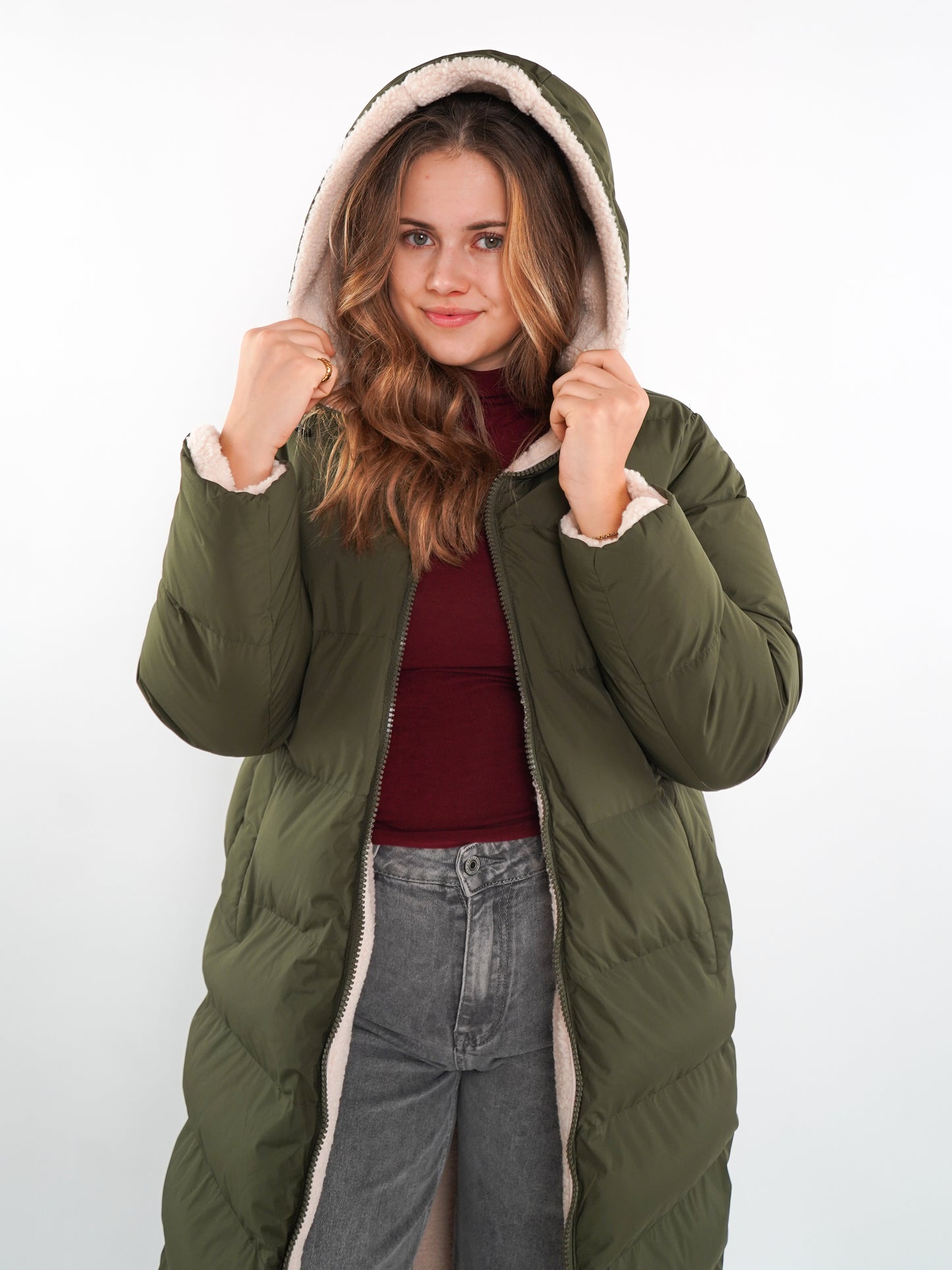 Flipcoat Winterjacke -  Khaki/Creme