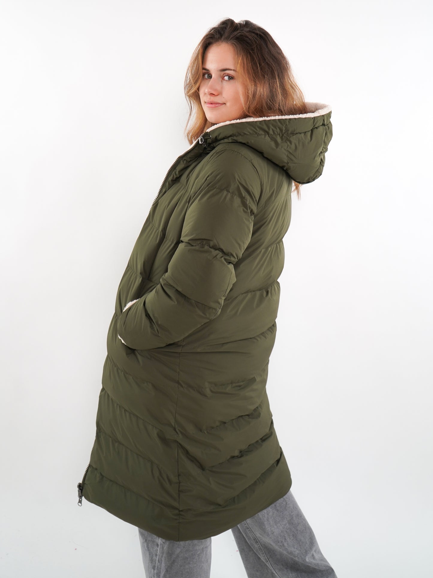 Flipcoat Winterjacke -  Khaki/Creme