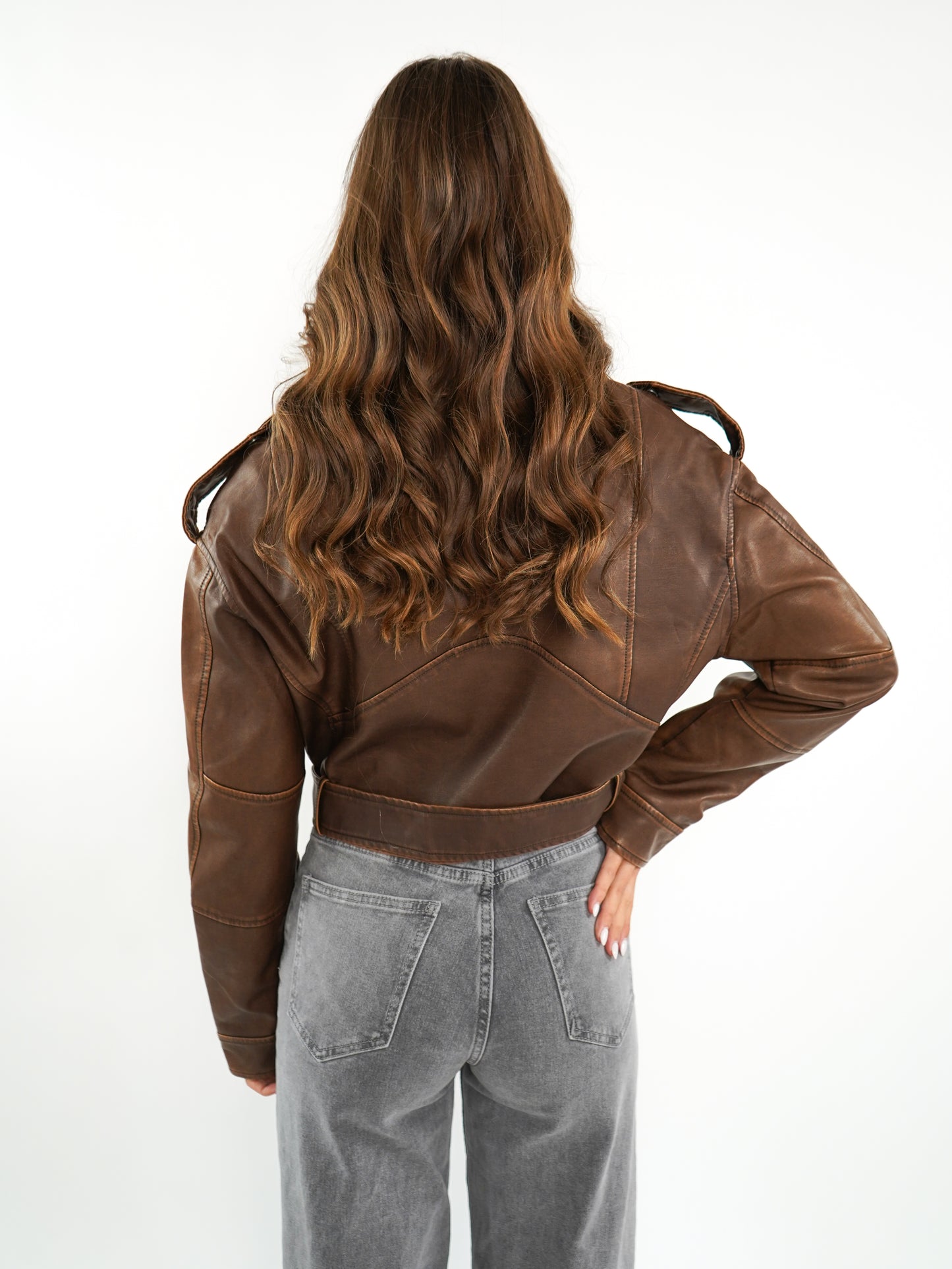 Wild Soul Leather Jacket - Braun