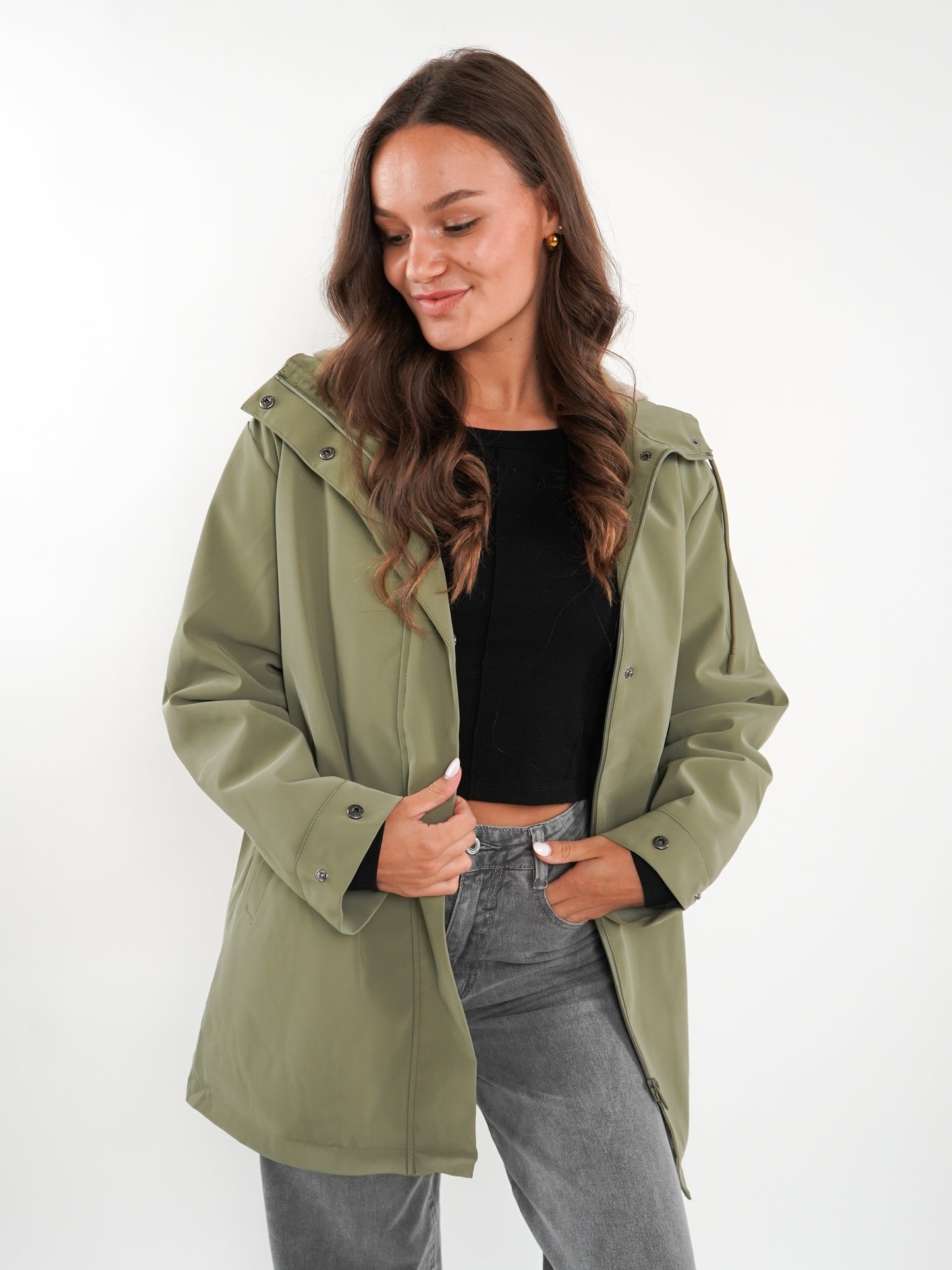 Chic Trek Coat - Khaki