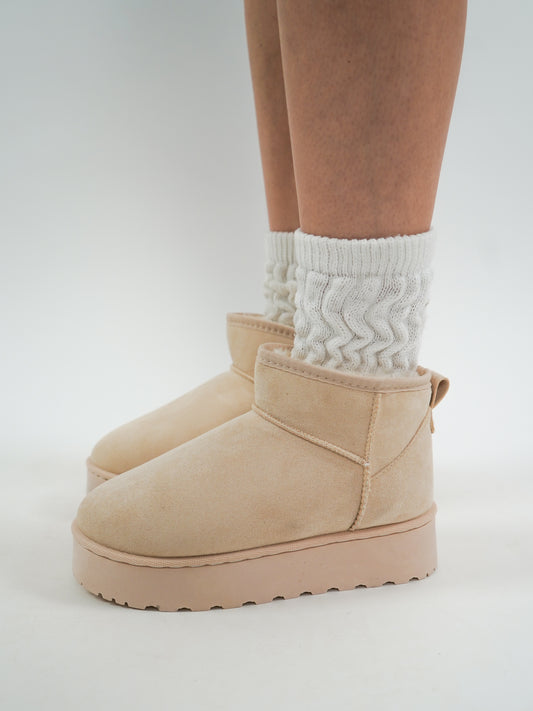 Classic Mini Boots - Light Beige