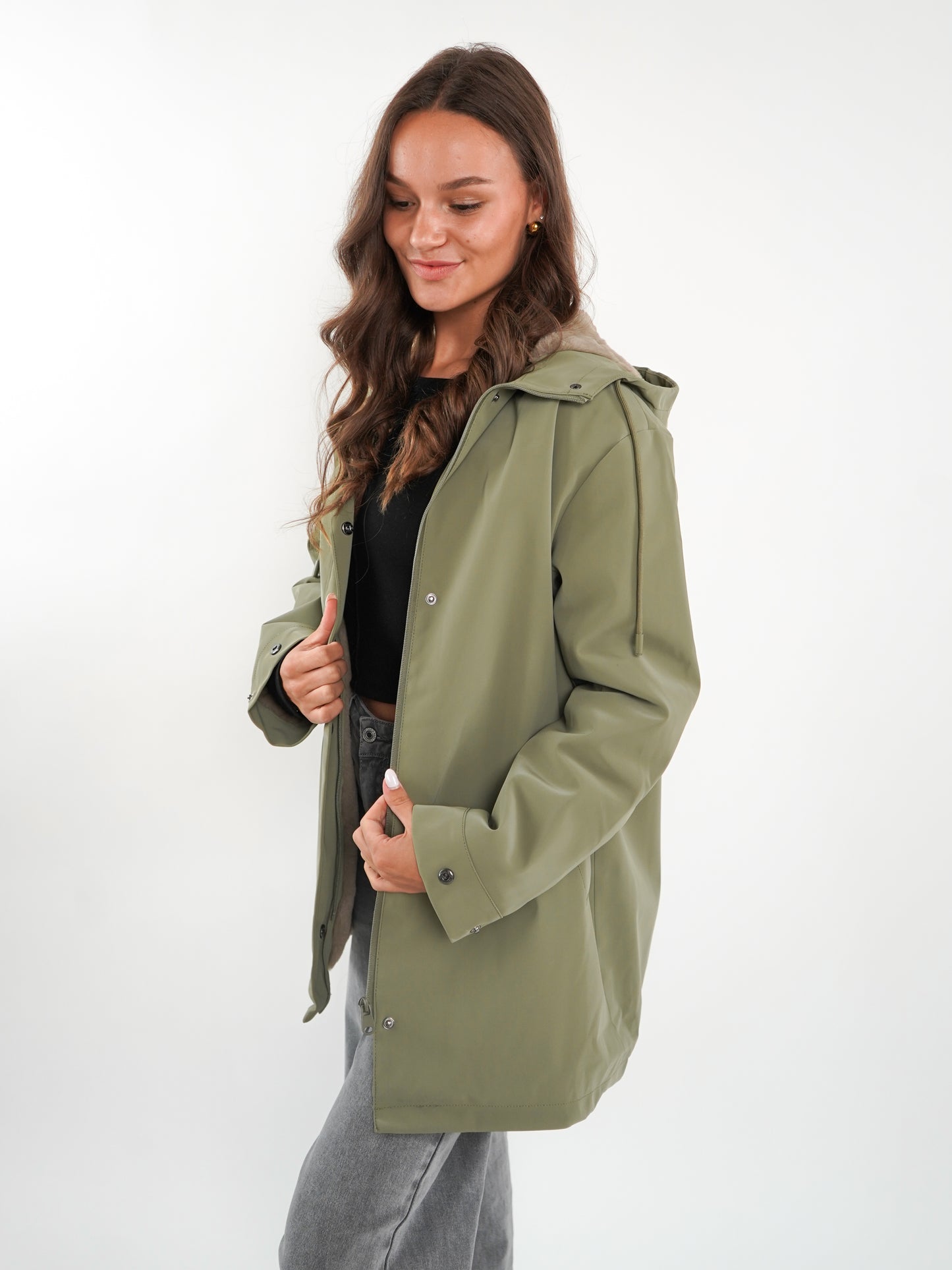 Chic Trek Coat - Khaki