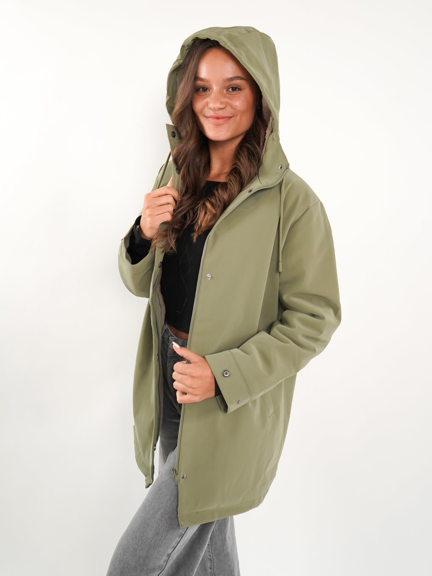 Chic Trek Coat - Khaki