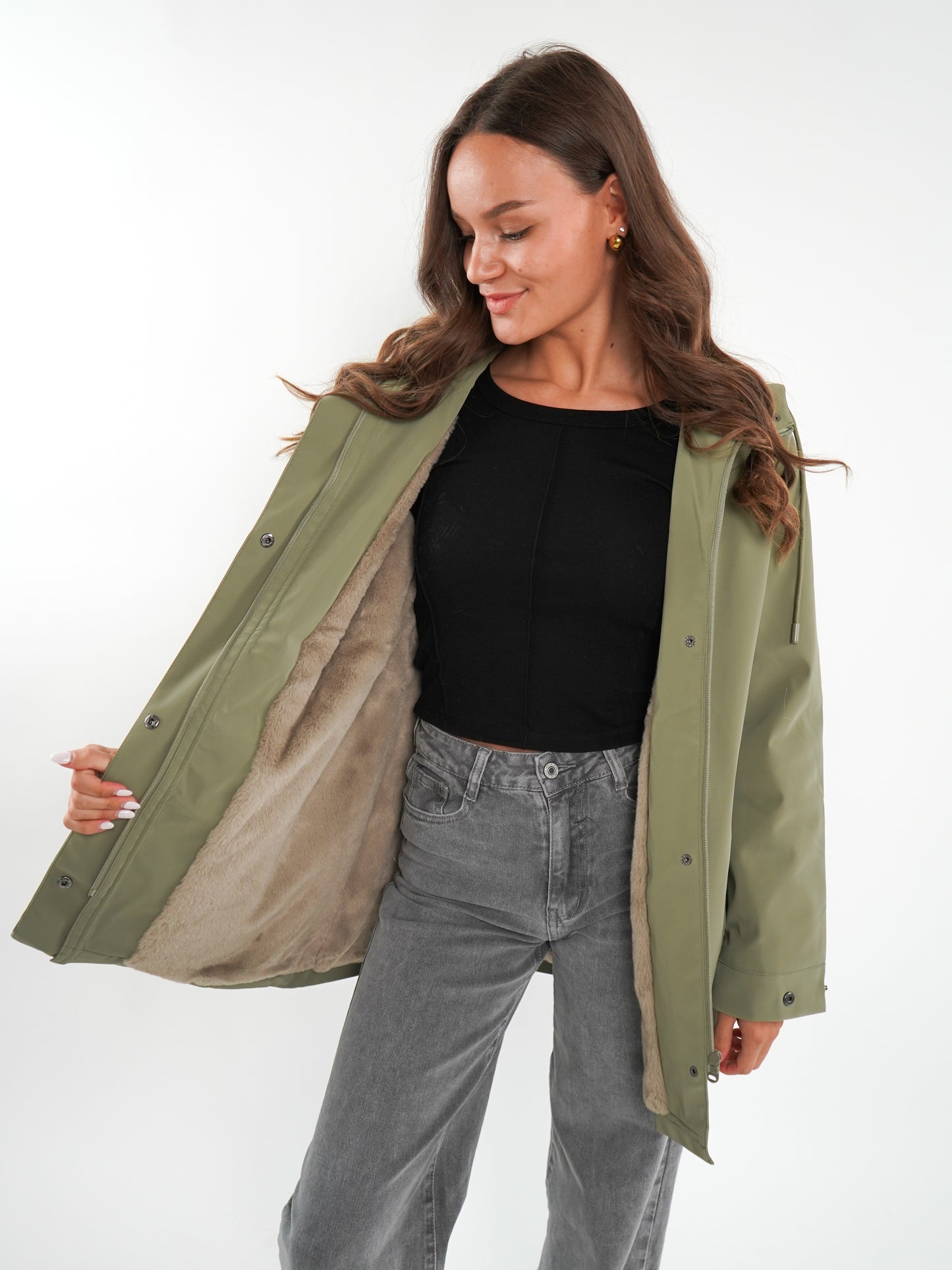 Chic Trek Coat - Khaki