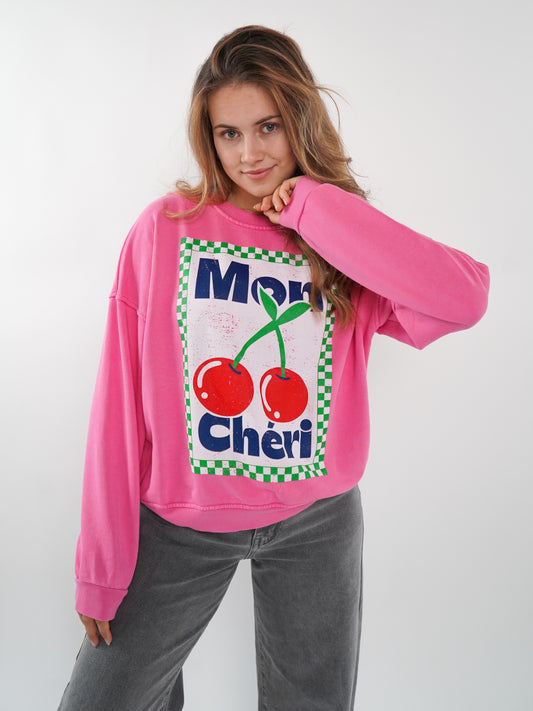 Mon Chéri Summer Sweatshirt - Pink