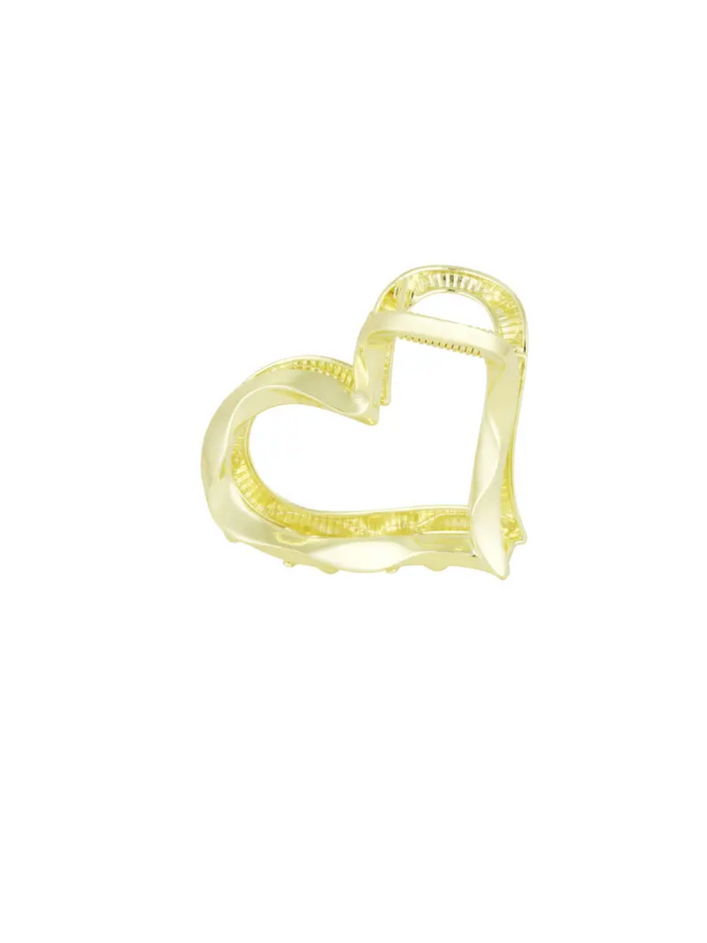 Love Heart Clawclip - Gold